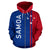 Samoa All Over Zip up Hoodie Polynesian Straight Version - Polynesian Pride