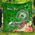 Samoa Custom Personalised Premium Quilt - Turtle Plumeria (Green) Green - Polynesian Pride