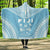 Fiji Flag Polynesian Chief Hooded Blanket Hooded Blanket Blue - Polynesian Pride