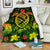 Hawaii Turtle Polynesian Reggae Premium Blanket - Kuly Style White - Polynesian Pride