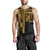 Tahiti Men's Tank Top - Tahiti Seal In Heartbeat Patterns Style (Gold) - Polynesian Pride