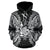 New Caledonia Polynesian ll Over Hoodie Map Black - Polynesian Pride