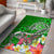 Tahiti Area Rug - Turtle Plumeria (Green) Green - Polynesian Pride