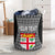 Fiji Custom Personalised Laundry Basket - Tapa Pattern Sport Style - Polynesian Pride