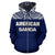 American Samoa All Over Zip up Hoodie Blue Version - Polynesian Pride