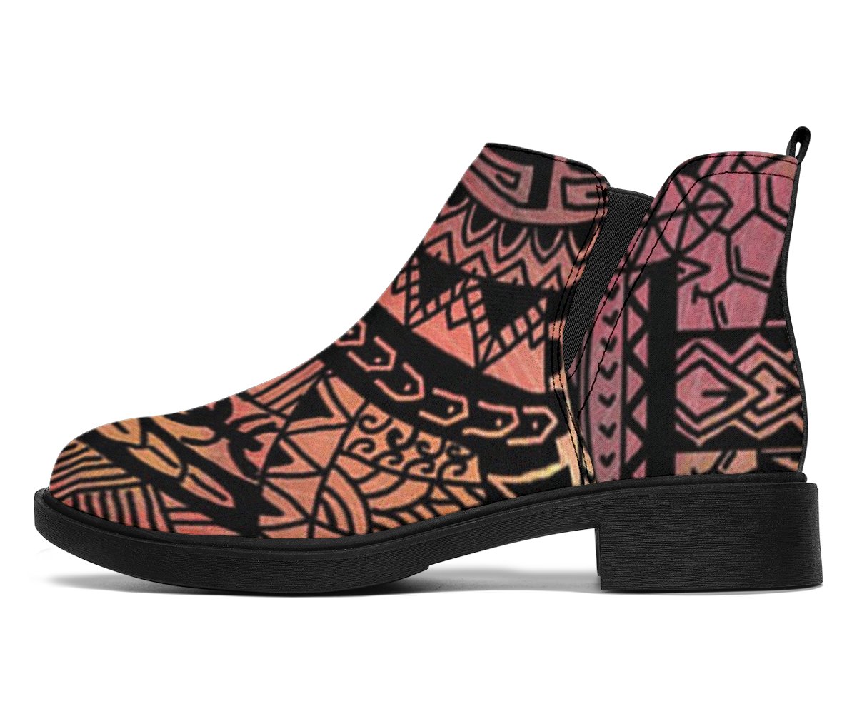 Polynesian Fashion Boots 03 Women Black - Polynesian Pride