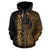 Guam Polynesian Custom Zip up Hoodie Coconut Gold - Polynesian Pride