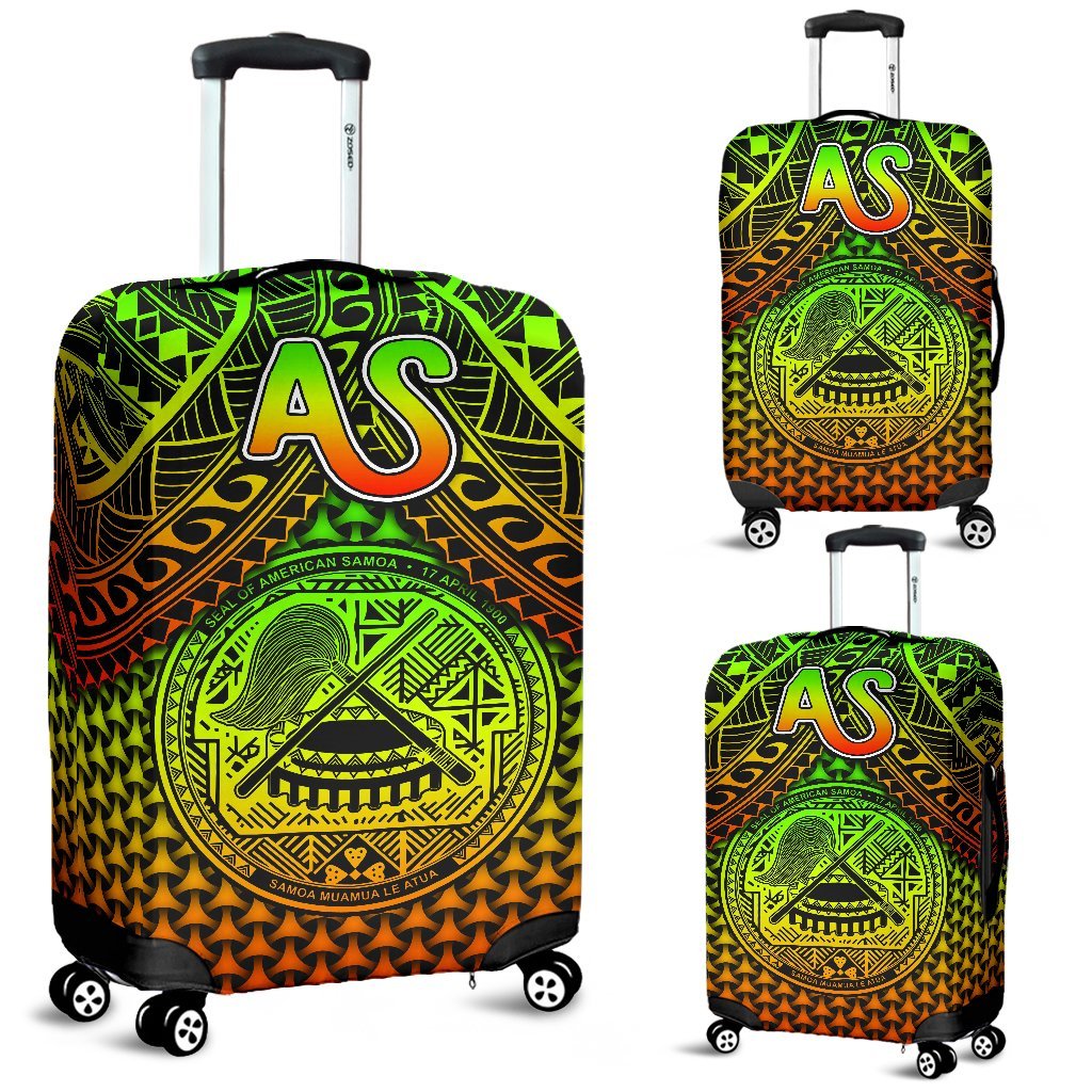 Polynesian American Samoa Luggage Covers - Reggae Vintage Polynesian Patterns - Polynesian Pride