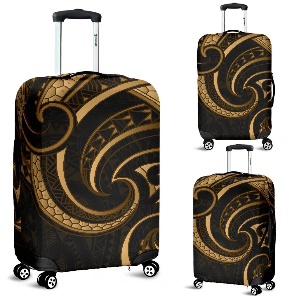 New Zealand Maori Mangopare Luggage Covers Polynesian - Gold Gold - Polynesian Pride