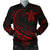 Hawaii Turtle Polynesian Mens Bomber Jacket - Red - Frida Style Red - Polynesian Pride