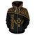 Kosrae All Over Zip up Hoodie Micronesia Curve Gold Style - Polynesian Pride