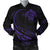 Hawaii Turtle Map Polynesian Men's Bomber Jacket - Purple - Frida Style Purple - Polynesian Pride