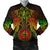 American Samoa Polynesian Bomber Jacket (Men) - Reggae Turtle Manta Ray Red - Polynesian Pride