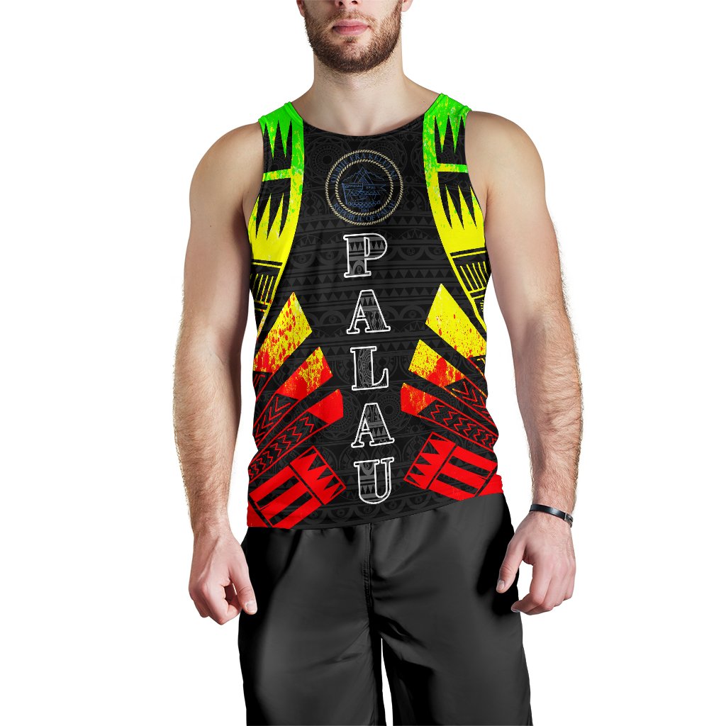 Palau Men Tank Top - Polynesian Tattoo Reggae Reggae - Polynesian Pride