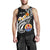 Tahiti Custom Personalised Men's Tank Top - Tahiti Seal Polynesian Patterns Plumeria (Black) Black - Polynesian Pride