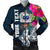 Samoa Custom Personalised Men's Bomber Jacket - Summer Vibes Blue - Polynesian Pride