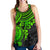 Cook Islands Polynesian Women's Racerback Tank - Green Turtle - Polynesian Pride