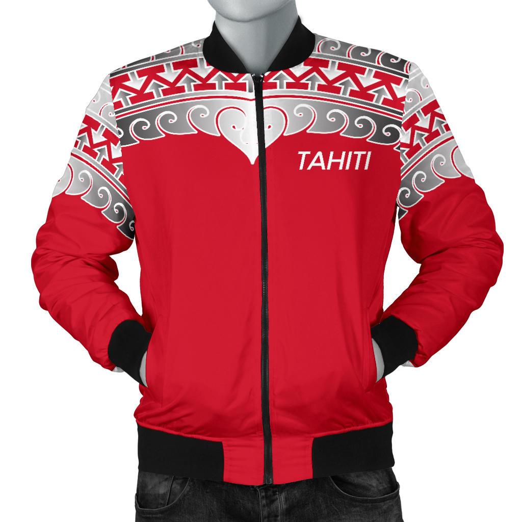 Tahiti Polynesian Men Bomber Jacket - Wave Style - Polynesian Pride