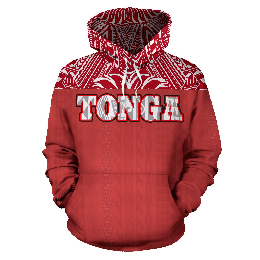 Tonga All Over Hoodie Polynesian Hoodie Style - Polynesian Pride