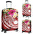 Nauru Polynesian Luggage Covers - Summer Plumeria (Red) - Polynesian Pride