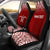 Hawaii Custom Personalised Car Seat Covers - Polynesian Turtle Tattoo Fog Red Universal Fit Red - Polynesian Pride