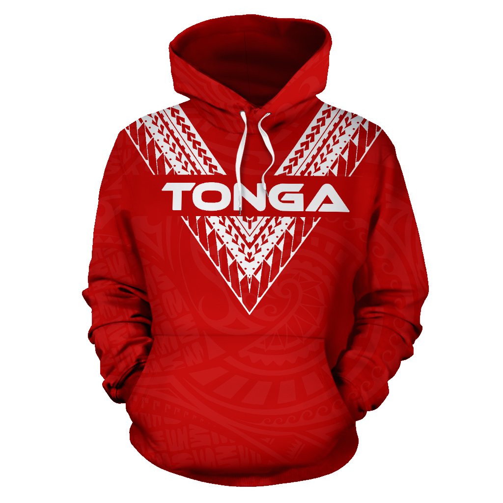 Tonga Polynesian All Over Hoodie - Polynesian Pride