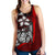 Kosrae Micronesia Women's Racerback Tank Red - Turtle With Hook - Polynesian Pride