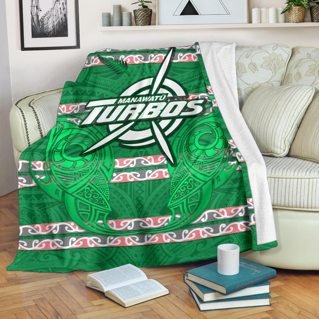 Manawatu Turbos Premium Blanket Maori Vibes White - Polynesian Pride