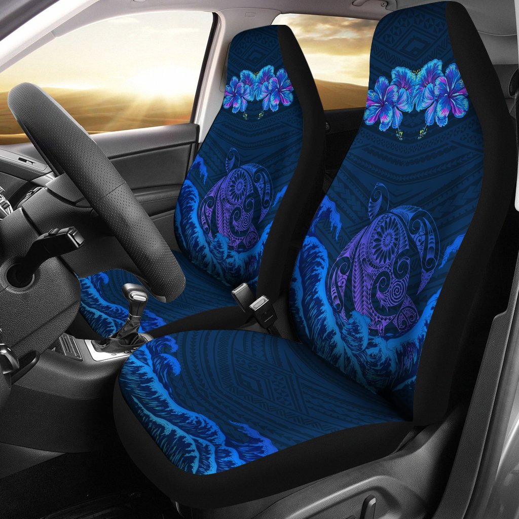 Hawaiian Turtle Hibiscus Polynesian Car Seat Covers - Lucy Style - Polynesian Pride