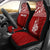 New Caledonia Custom Personalised Car Seat Covers - New Caledonia Coat Of Arms Polynesian Tattoo Red Universal Fit Red - Polynesian Pride