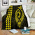 Hawaii Kakau Makau Fish Hook Polynesian Premium Blanket - Yellow - Polynesian Pride