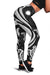 Nauru Women's Leggings - White Tentacle Turtle - Polynesian Pride