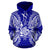 New Caledonia Polynesian ll Over Hoodie Map Blue - Polynesian Pride