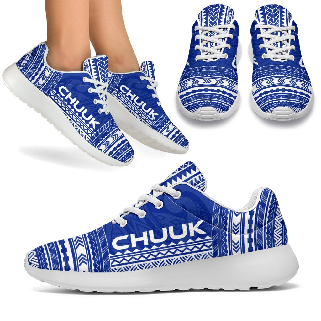 Chuuk Sporty Sneakers - Polynesian Chief Flag Version White - Polynesian Pride