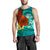 Tonga Men's Tank Top - Tropical Flowers Style - Polynesian Pride