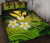 Kanaka Maoli (Hawaiian) Quilt Bed Set, Polynesian Plumeria Banana Leaves Yellow - Polynesian Pride