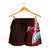 Federated States Of Micronesia Polynesian Custom Personalised Women's Shorts - Coat Of Arm With Hibiscus - Polynesian Pride