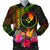 YAP Polynesian Personalised Men's Bomber Jacket - Hibiscus and Banana Leaves Reggae - Polynesian Pride