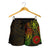 American Samoa Polynesian Shorts (Women) - Reggae Turtle Manta Ray - Polynesian Pride