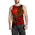 Polynesian Wallis and Futuna Men's Tank Top - Red Shark Polynesian Tattoo - Polynesian Pride