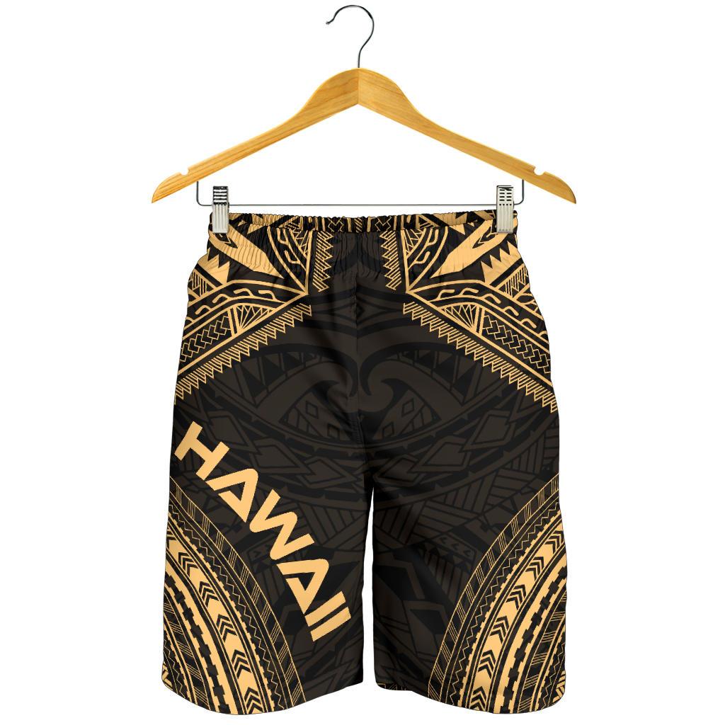 Hawaii Men's Shorts - Polynesian Chief Gold Version - Polynesian Pride