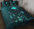 Papua New Guinea Polynesian Quilt Bed Set Dreamcatcher Blue Blue - Polynesian Pride