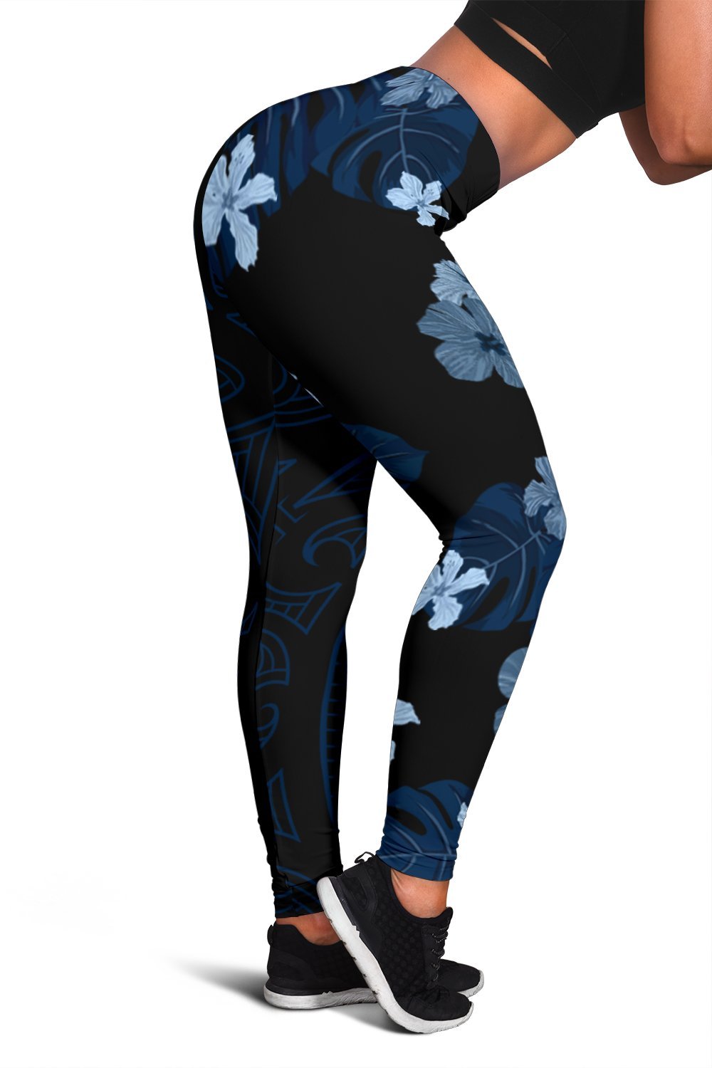 Tropical Polynesian - Hawaiian Women's Leggings - Curtis Style - Polynesian Pride