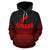 Guam Polynesian Hoodie Red Black Pride Map nd Seal - Polynesian Pride