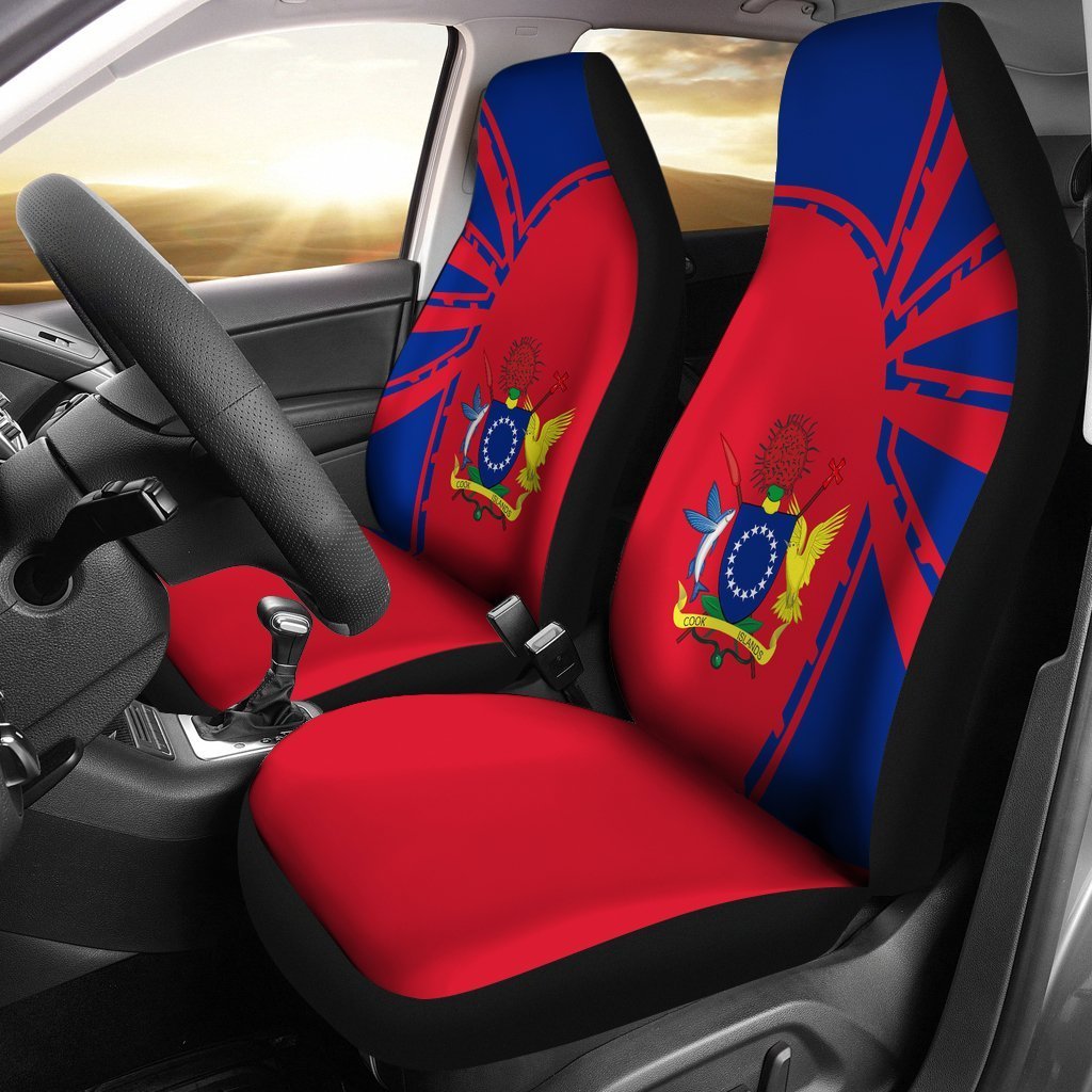 Cook Islands Car Seat Covers Premium Style Universal Fit Art - Polynesian Pride