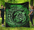 Hawaiian Turtle Polynesian Green Premium Quilt Green - Polynesian Pride