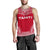 Tahiti Men's Tank Top - Polynesian Chief Flag Version Red - Polynesian Pride