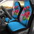 Hawaii Turtle Hibiscus Kanaka Pink Style - Car Seat Cover AH Universal Fit Blue - Polynesian Pride