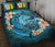 New Caledonia Polynesian Quilt Bed Set - Blue Plumeria Animal Tattoo Blue - Polynesian Pride