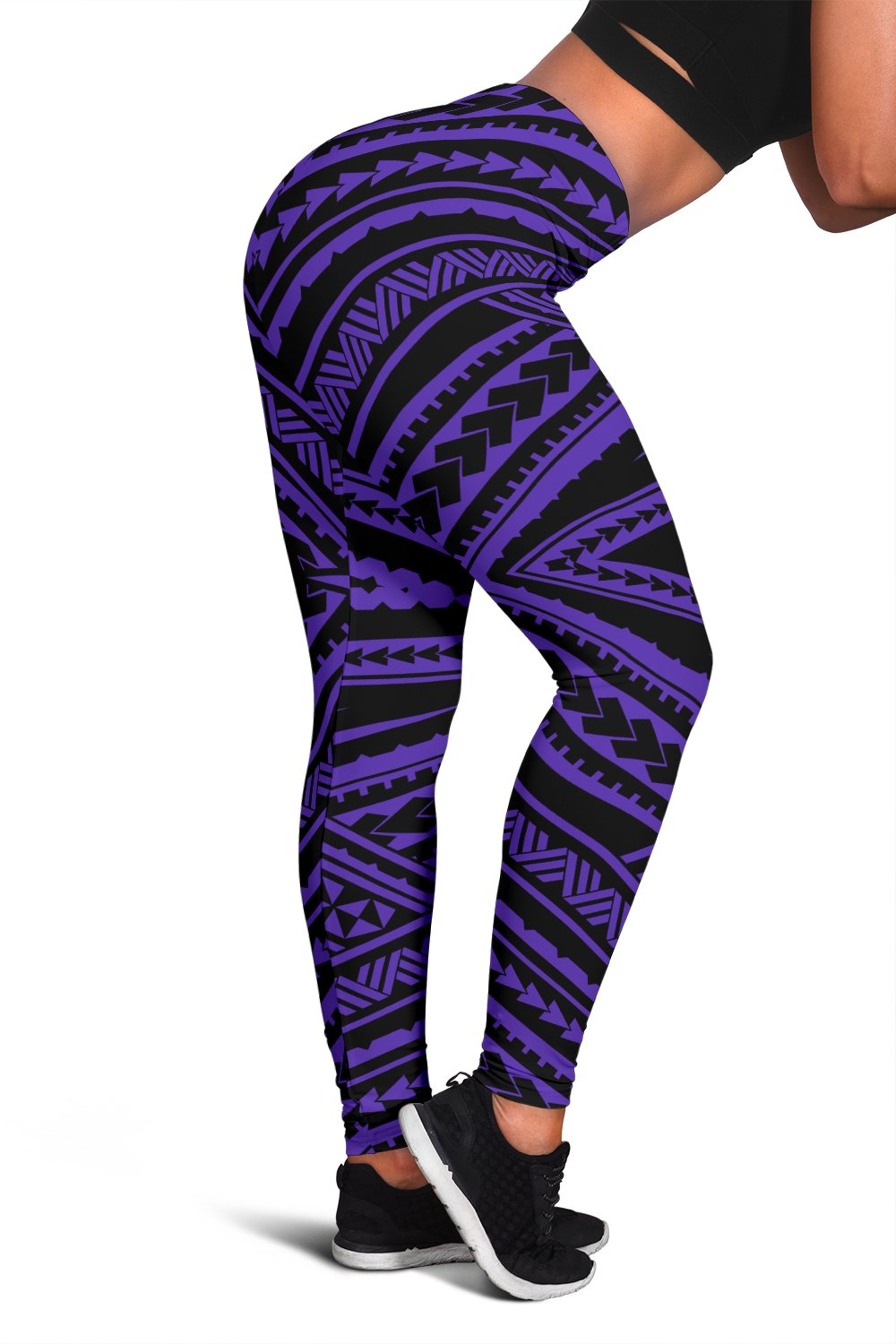 Polynesian Tatau Violet Hawaii Women's Leggings AH Violet - Polynesian Pride